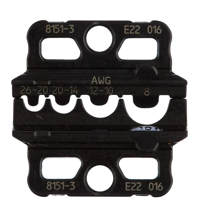GEDORE 8151-3 Crimping Insert Set for Unisolated Crimp Connector - Image 1