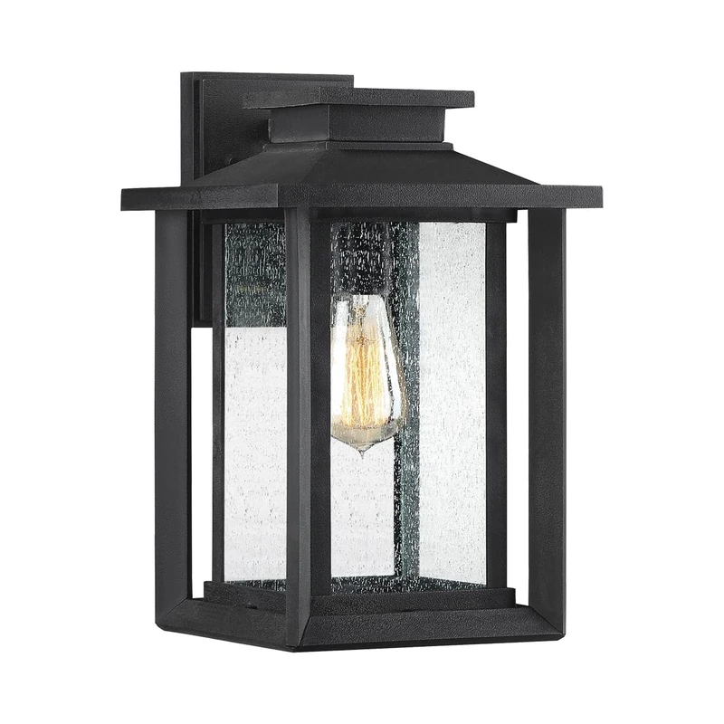 Elstead Quoizel Wakefield Outdoor Wall Lantern Earth Black, IP44