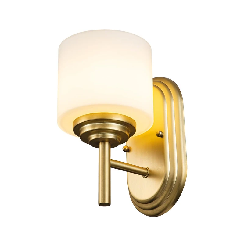 Elstead Feiss Malibu Brushed Brass Wall Light IP44