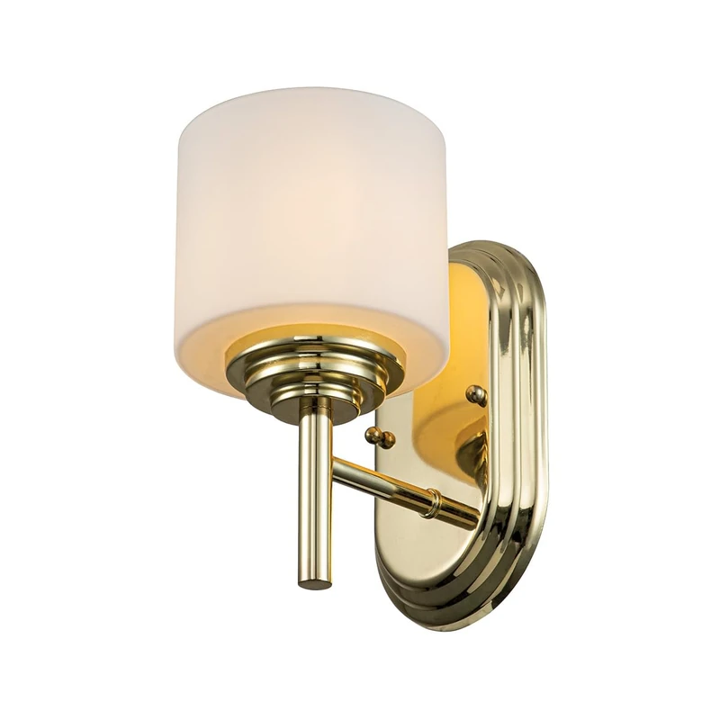 Elstead Feiss Malibu Polished Brass Wall Light IP44 - Image 1