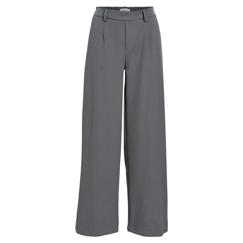 Object Women's Objlisa Wide Pant Noos Fabric Trousers, Magnet, 12 - Image 1