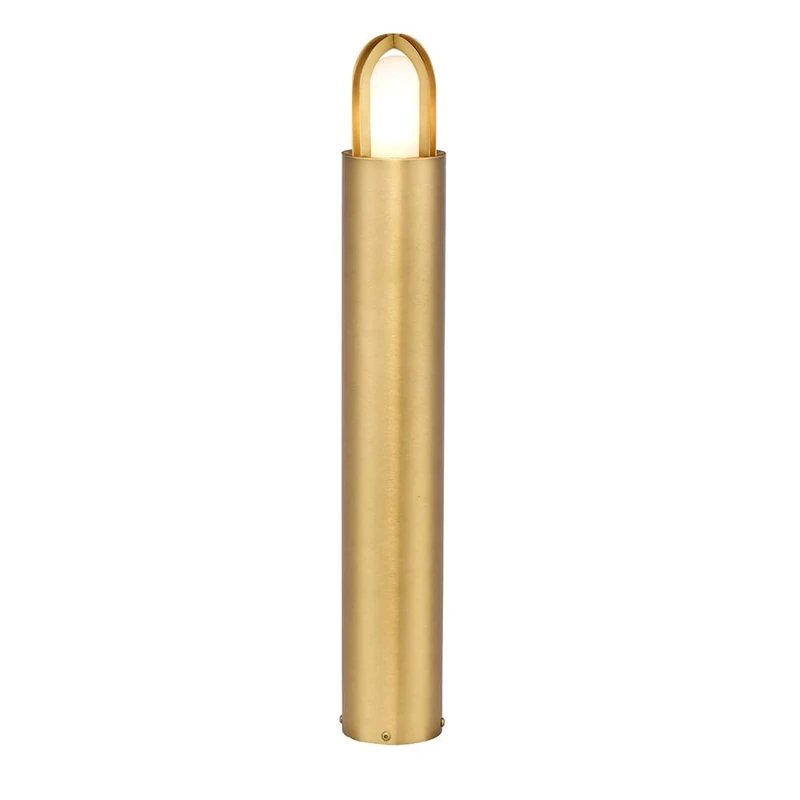 Elstead Paignton Outdoor Bollard - Antique Brass, IP55