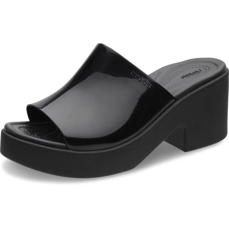 Crocs Women Sandal, Brooklyn Slide Heel, Black,Black, 7 UK Women