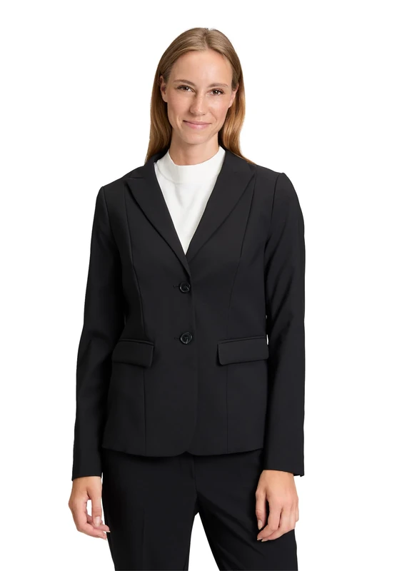 Betty Barclay Women's Long Sleeve Short Blazer, Black, 14