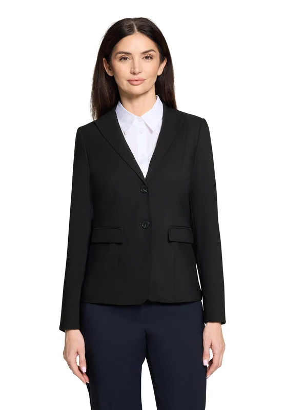 Betty Barclay Women's Long Sleeve Short Blazer, Black, 10