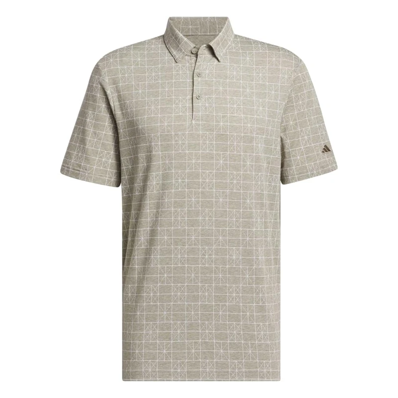 adidas Men's Go-to Novelty Golf Polo Shirt, Silver Pebble, Medium