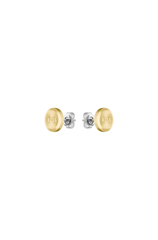 BOSS Jewelry Men's YANN Collection Stud Earrings in Yellow Gold - 1580478