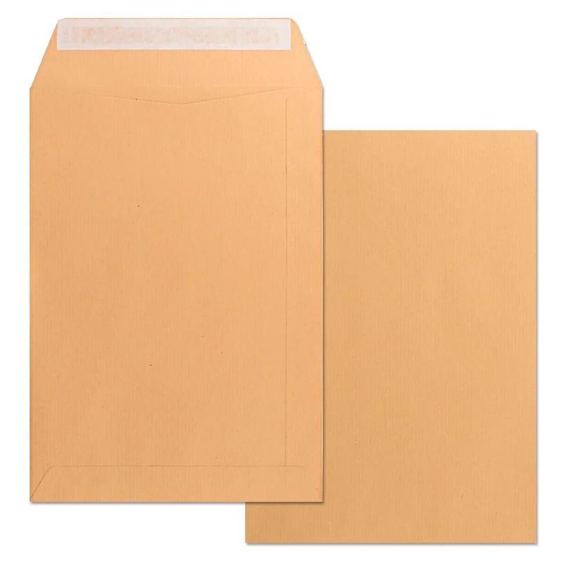 Kraft Paper Envelopes, Large 310 x 410 mm, Paper Envelope with Silicone Seal for Documents, Shipping · m-office (Pack of 1000, 310 x 4100 mm)