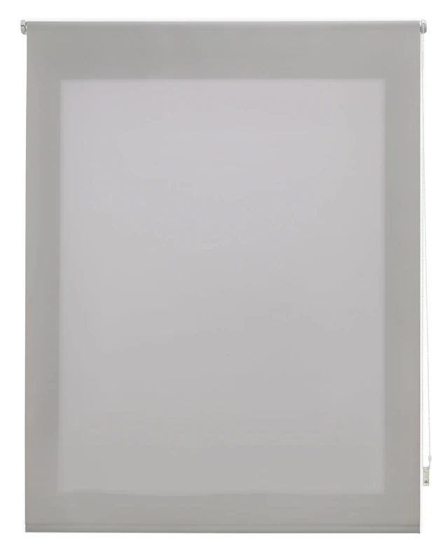 Decorblind | Translucent Smooth Roller Blind, Dimensions: 160 x 175 cm Width x Length/Smooth Fabric Blind: 157 x 170 cm – Silver Colour Easy Installation to Wall or Ceiling