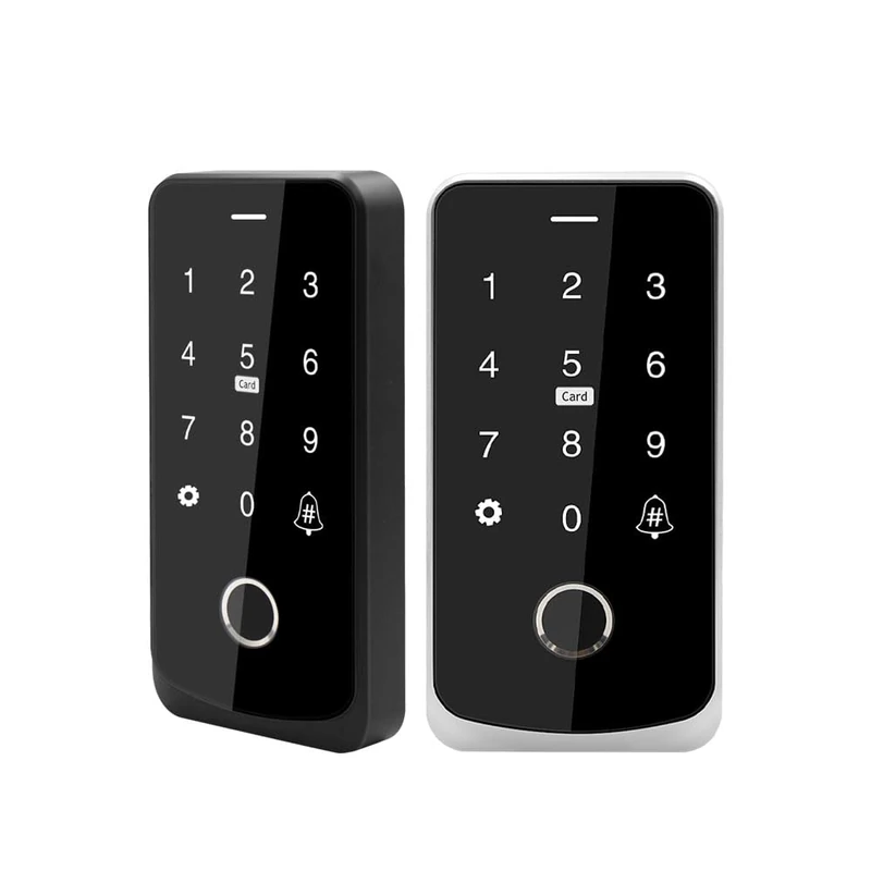 NFC Bluetooth Tuya App RFID IC M1 Access Control Keyboard IP65 Waterproof Biometric Fingerprint Touch Screen Access Controller - Image 1