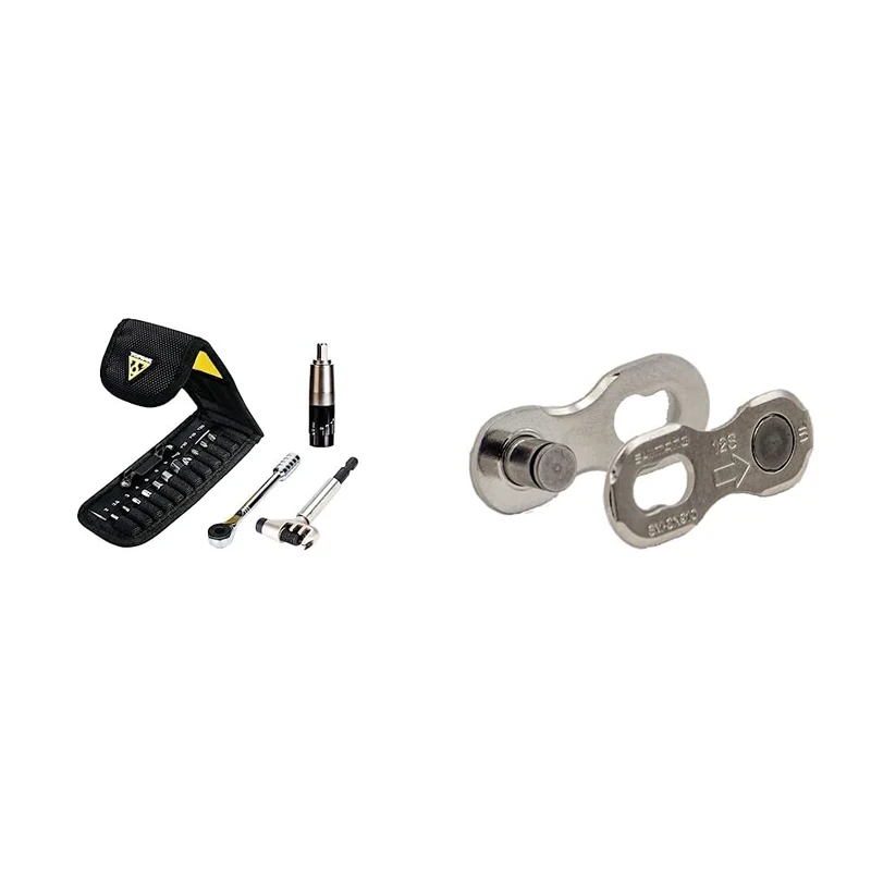 Topeak Ratchet Rocket Lite NTX+,Black & Shimano Spares SM-CN910 Quick Link, for 12-Speed Chains - Pack of 2