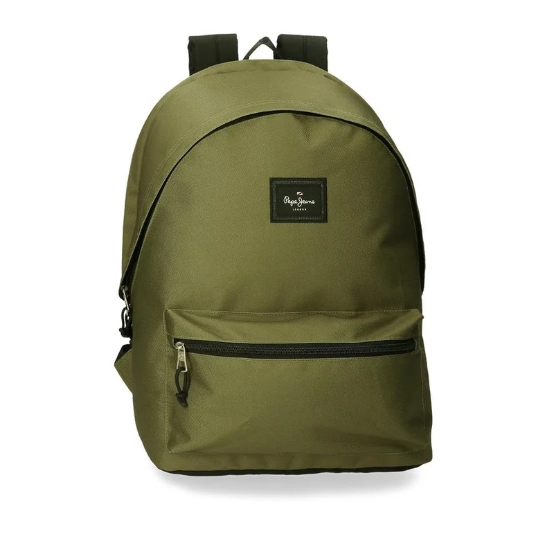 Pepe Jeans Aris Laptop Backpack Double Compartment Laptop 15.6 Inch Various Colours 31 x 44 x 17.5 cm School Backpack Polyester by Joumma Bags, khaki, One Size, Daypack