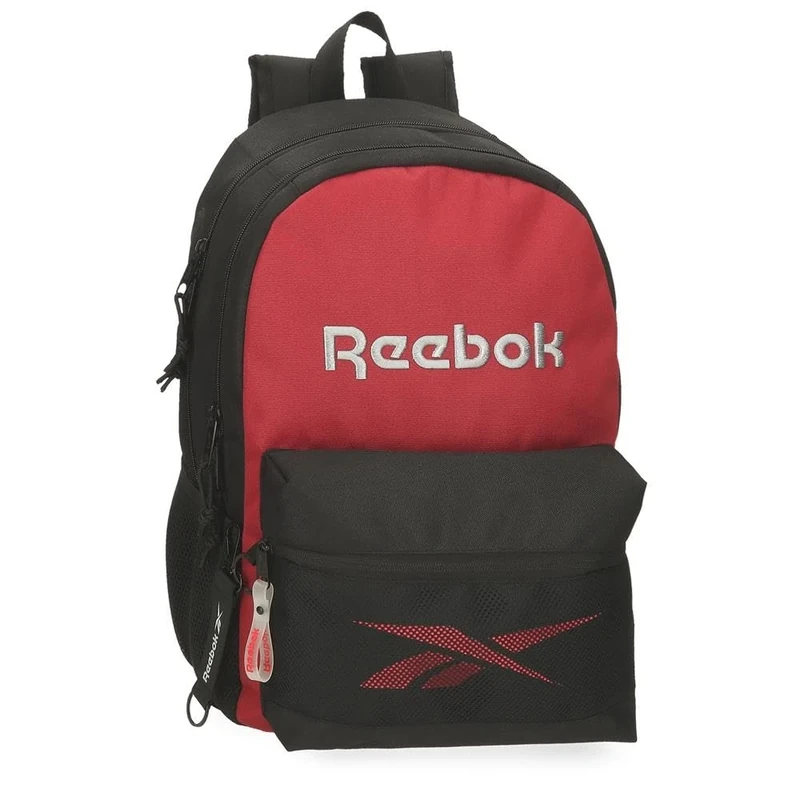 Reebok Portland Backpack, Dual Compartment, Black, 31 x 44 x 15 cm, Polyester, 20.46 L