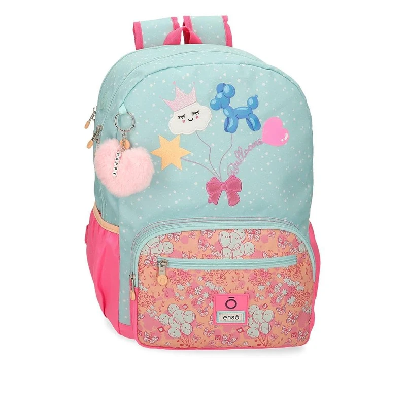 Enso Balloons Laptop Backpack Adaptable to Cart Multicoloured 32 x 42 x 14 cm Polyester 18.82L, Multicoloured, One Size, Laptop Backpack Adaptable to Cart