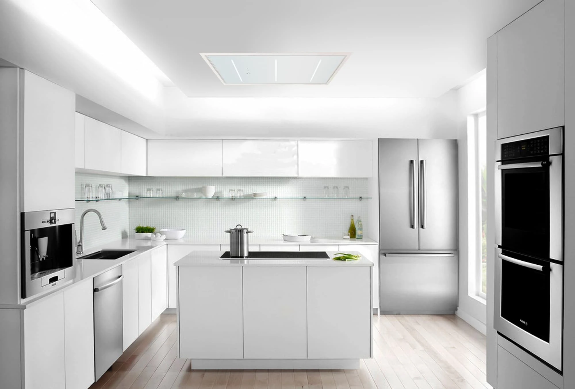 ViandPro – Opus Flush Fit Ceiling Hood 90×50 White – Ducted – VP-CH95WHT