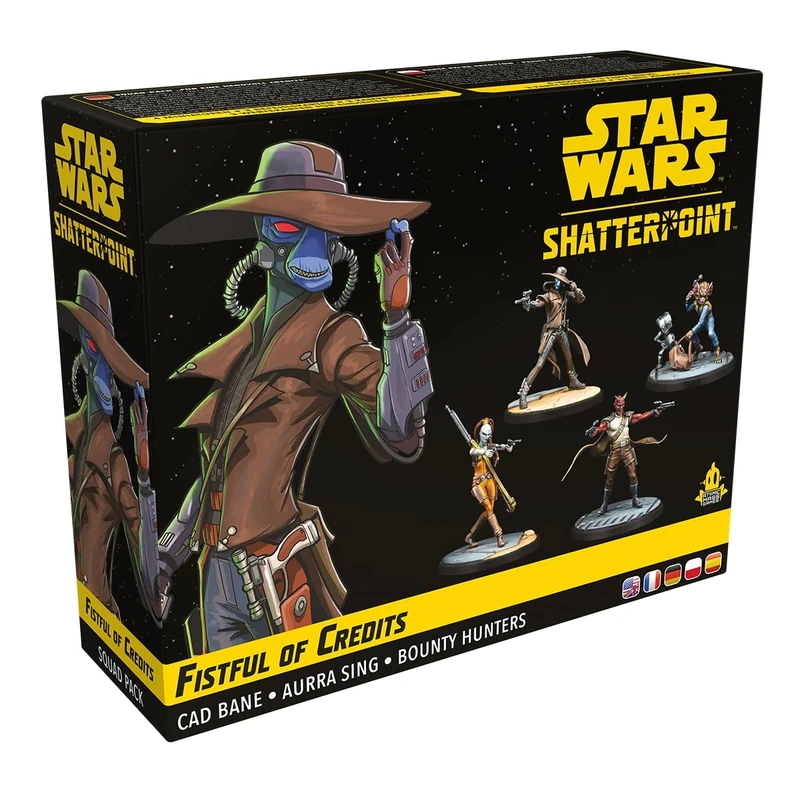 Atomic Mass Games | Star Wars Shatterpoint: Fistful of Credits - Cad Bane Squad Pack | Miniatures Game | Ages 14+ | 2+ Players | 90 Minutes Playing Time