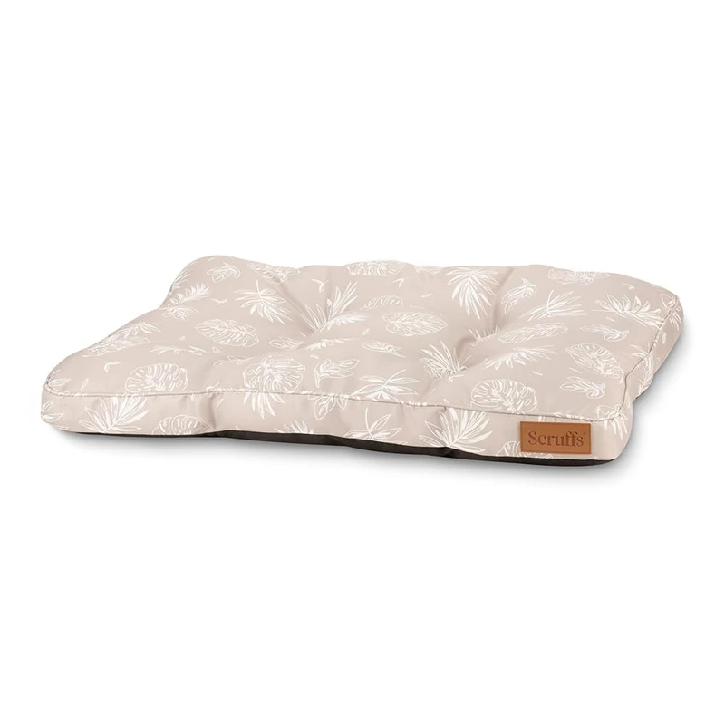 Scruffs Botanical Dog Mattress - Toupe Leaf - Image 1