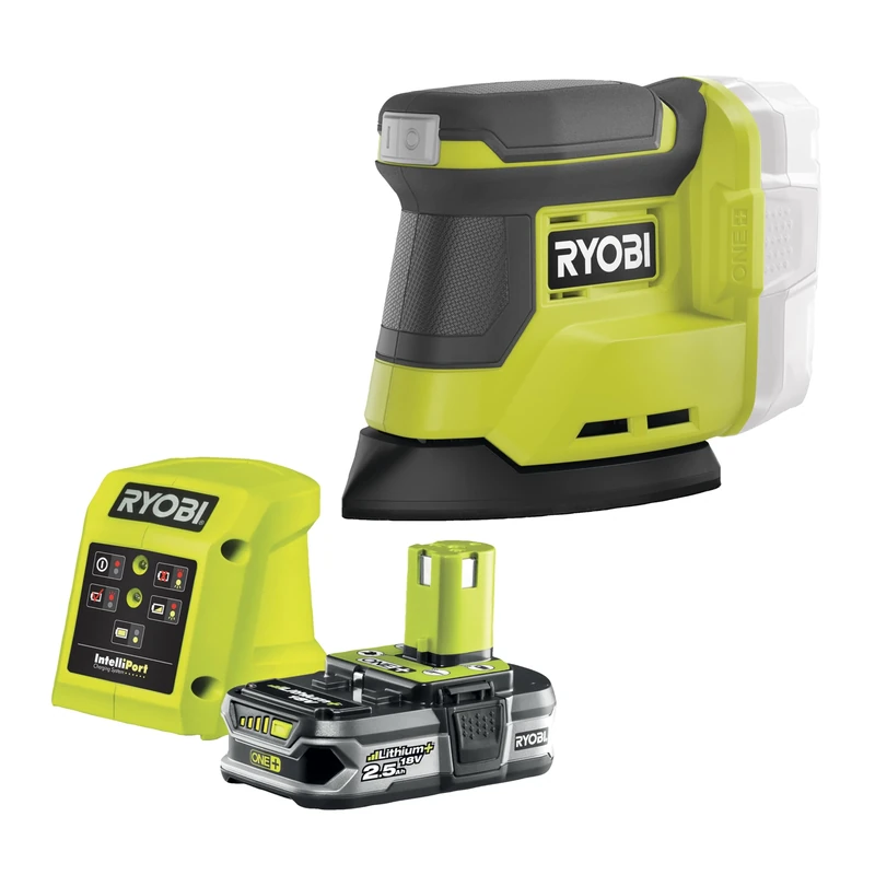Ryobi RPS18-125SA 18V ONE+ Palm Sander Kit (1 x 2.5 Ah)