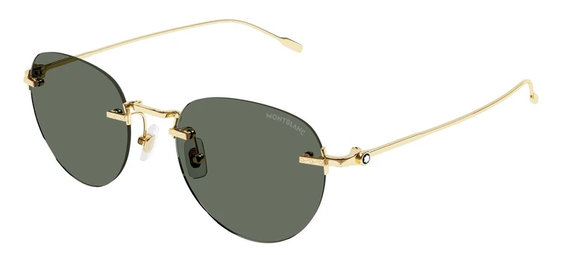 MONTBLANC Sunglasses MB0239S Gold-Gold-Green 51 Mens