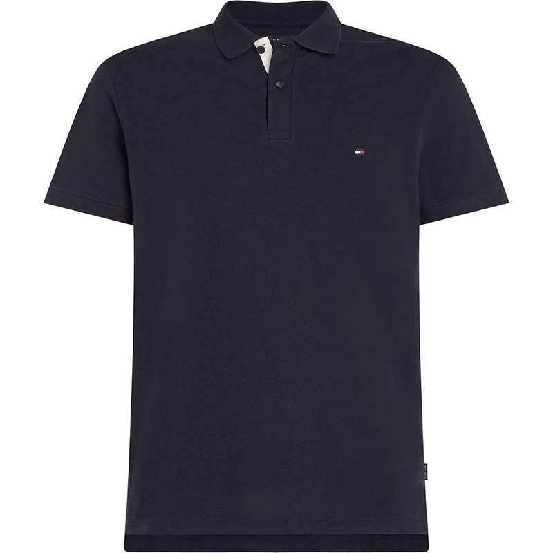 Tommy Hilfiger Men's Regular Fit Short Sleeve Polo Shirt, Blue (Desert Sky), S