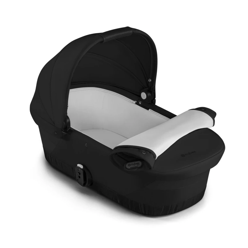 CYBEX Gazelle S Gold Carrycot for Cybex Gazelle S and E-Gazelle S, from Birth to Approx. 6 Months (max. 9 kg), Moon Black
