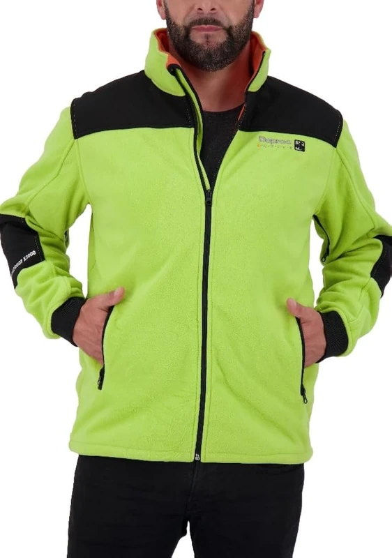 Deproc Active Men's Warm Knitted Fleece Light Hood Transition Jacket Windbreaker Canada II, Green, M