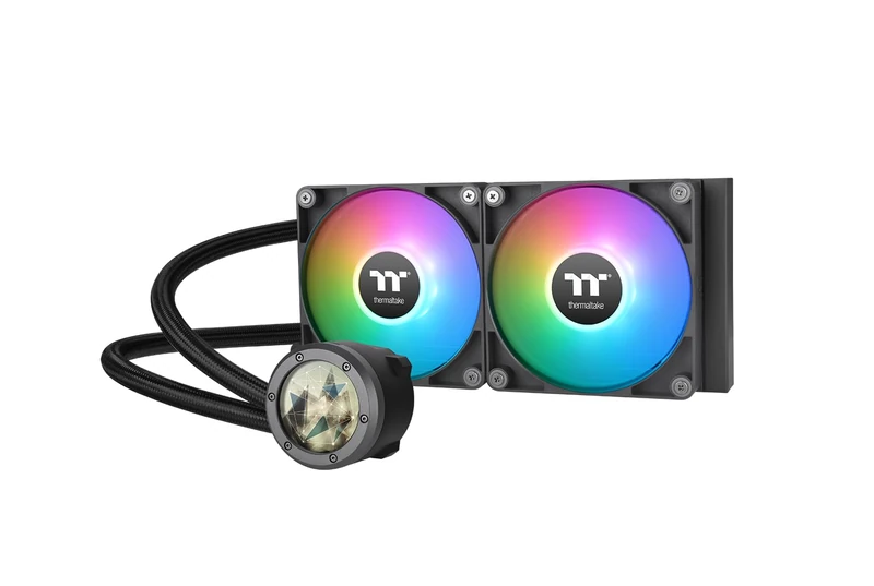 Thermaltake TH240 V2 Ultra ARGB Sync/AlO Liquid Cooler/ARGB Fan 120 * 3/PWM 500~1500rpm/Water Block 2.1" LCD/Black