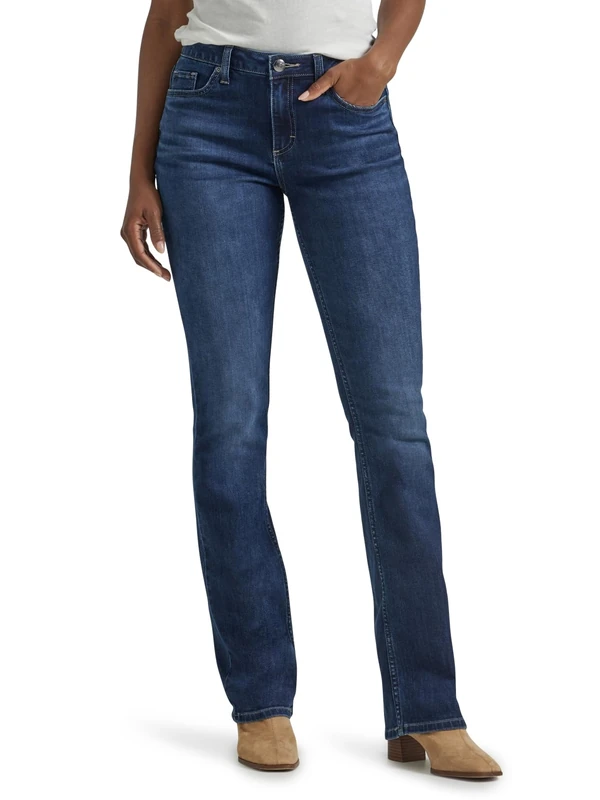 Lee Women's Legendary mid-Rise Bootcut Jean, Rivers Edge, 20 UK/Petite
