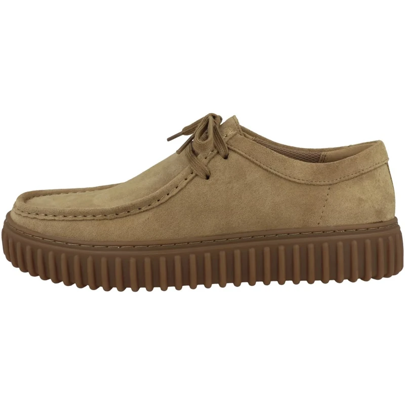 Clarks Torhill Lo Mens Dark Sand Suede, 12