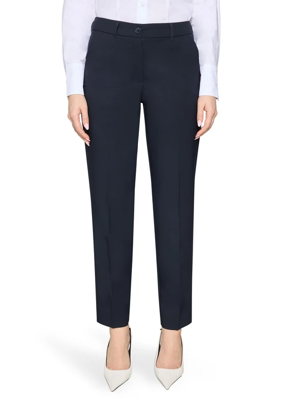 Betty Barclay Women's Business Trousers with Pleat, Blue, 10
