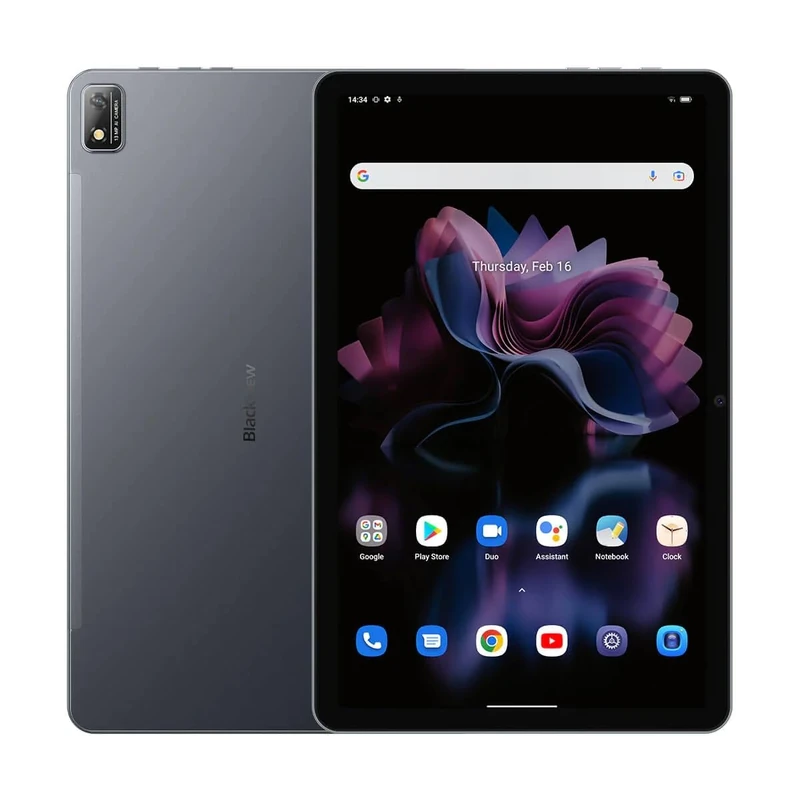 Blackview Tab 16 (Double Sim - Android 12-11'' - 4G/LTE - 256 GB, 8 GB RAM) Grey