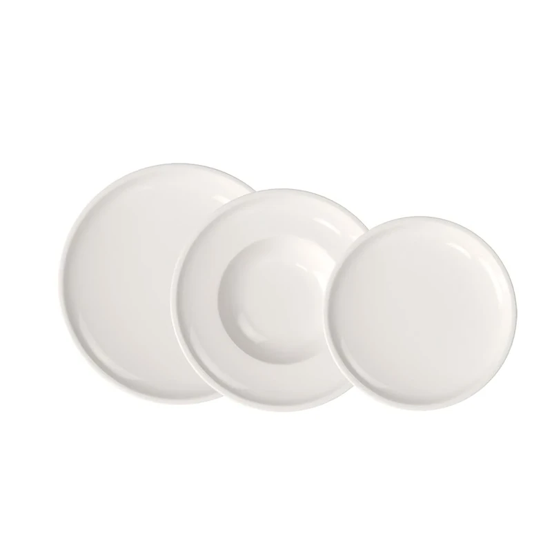 Villeroy & Boch - Artesano plate set, 6 pces., tableware set for 2 people, premium porcelain, white