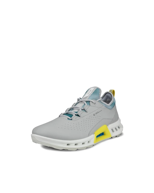 ECCO Biom Men's C4 Gore-Tex Waterproof Golf Shoes, Baygreen Concrete, 9.5 UK, Baygreen Concrete, 9 UK