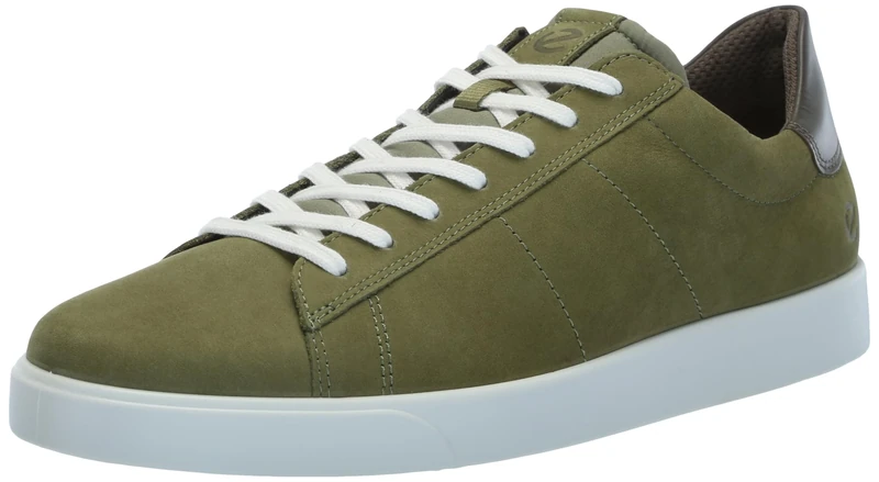 ECCO Mens Street Lite Leather Acorn Tarmac Trainers 10.5-11 UK