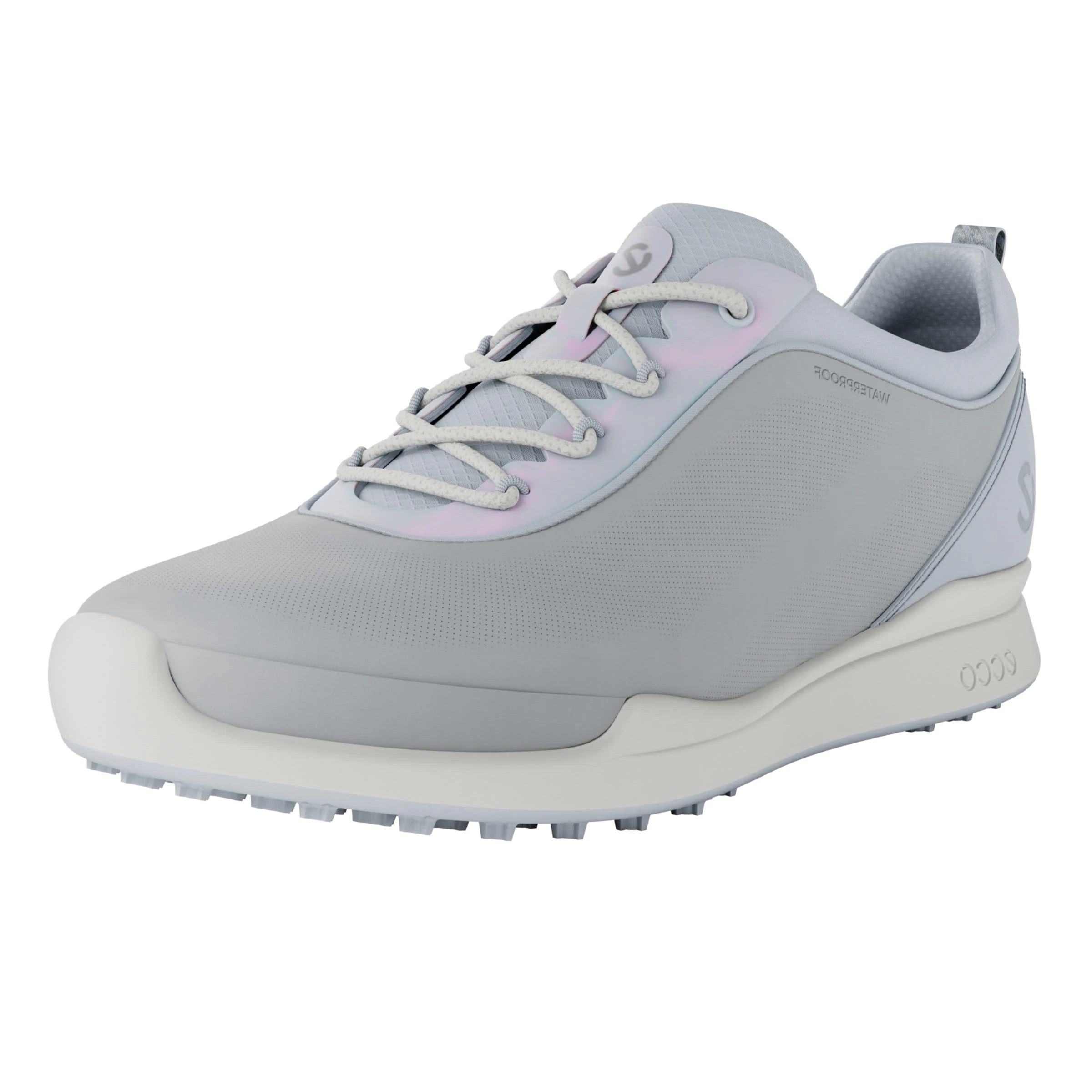 ECCO Women's Biom Hybrid Bny Waterproof Golf Shoe, Concrete/Air, 3.5/4 UK