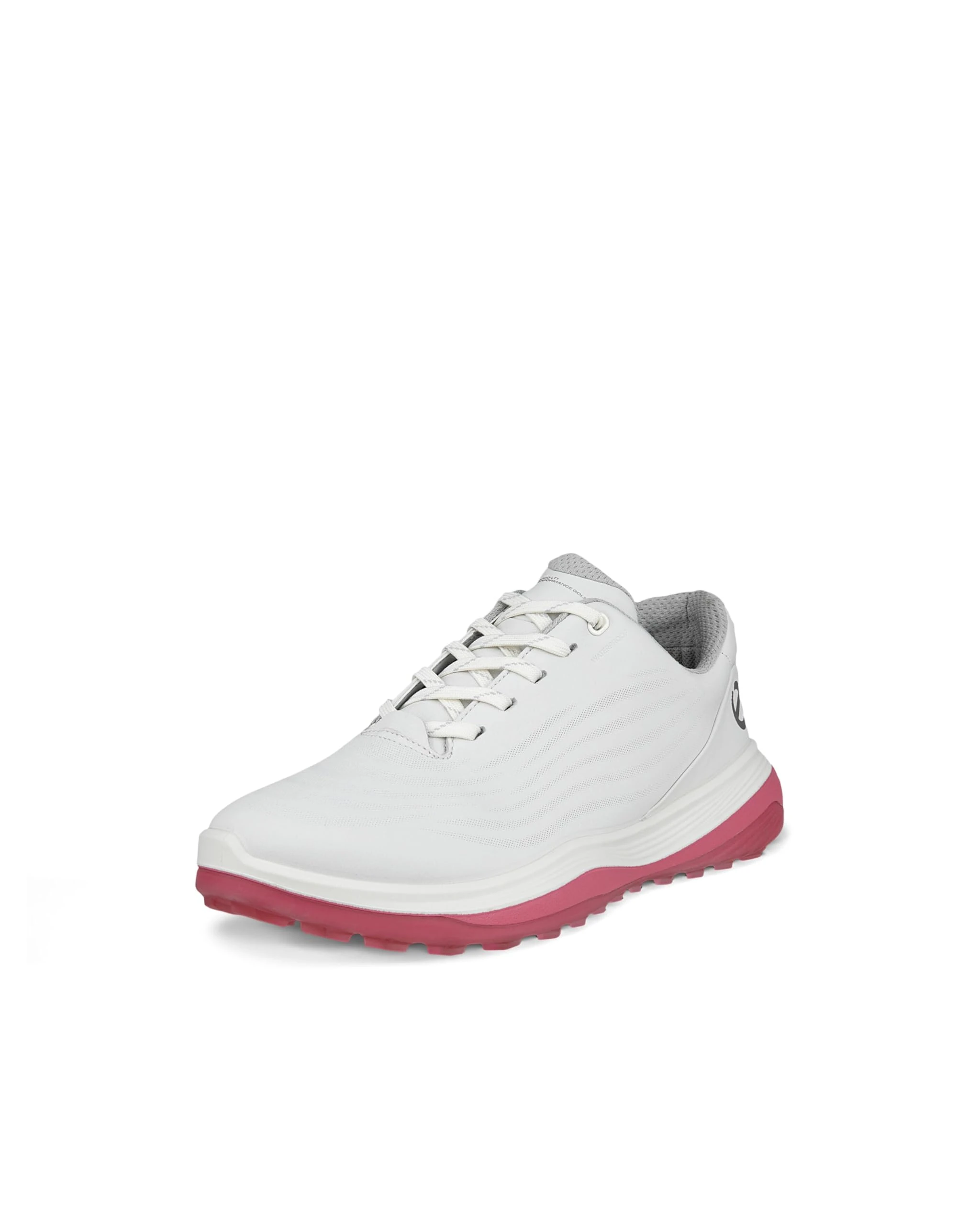 ECCO Women's Lt1 Hybrid Waterproof Golf Shoe, White/Bubblegum, 3/3.5 UK