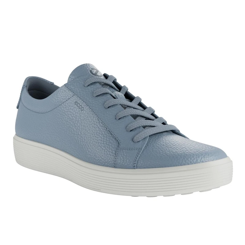 ECCO Men's Soft 60 Premium Sneaker, Blue (Dusty Blue), 9/10 UK