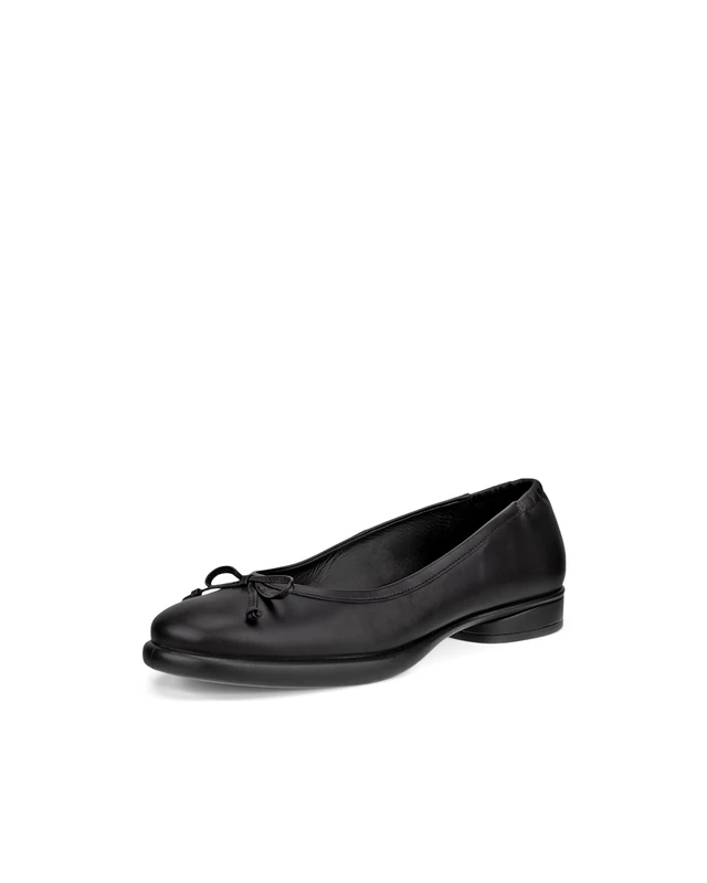 ECCO Women's Sculpted Luxe Ballerina Bow Ballet Flat, Black, 6/6.5 UK