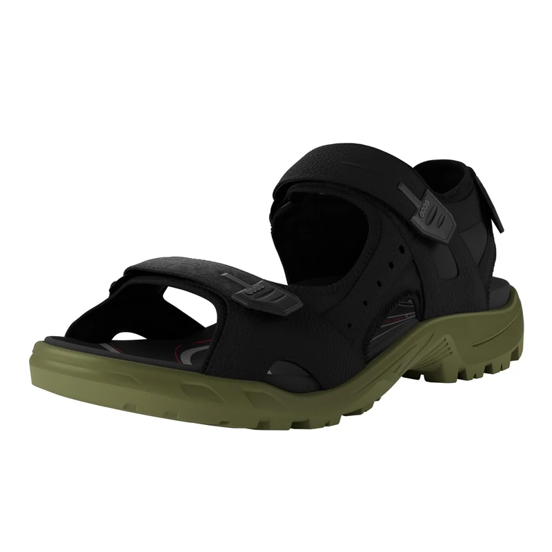 ECCO OFFROAD Men's Open Toe Sandals, Black Acorn, 12/12.5 UK