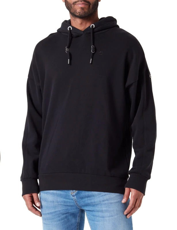 TILDEN Men's Oversize Hoodie Sweater, Black, L