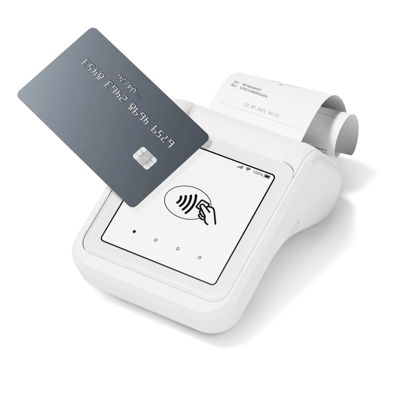 SumUp Solo & Printer Bundle – Contactless Credit Card Payment Card Reader with Charging Station & Printer for Receipts. Full touch-screen interface with free SIM card and unlimited mobile data - Image 1
