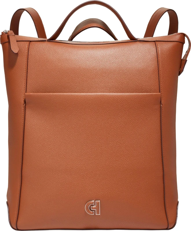 Cole Haan Women's Grand Ambition Convertible Backpack Cross-Body-Handbags, New British Tan, UNIT - Image 1
