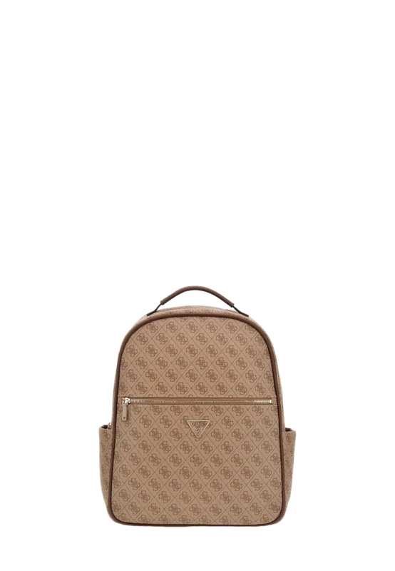 GUESS Power Play Tech Backpack, Latte Logo, One size