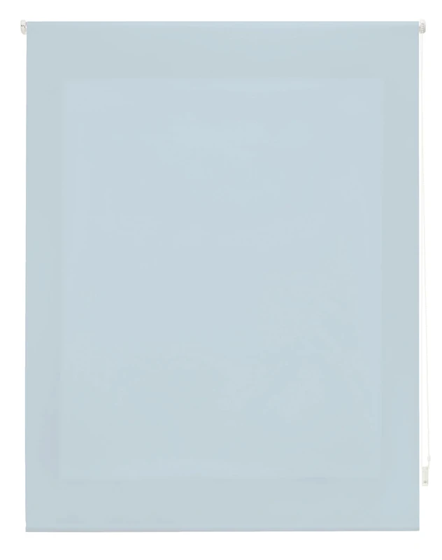 DECORBLIND | Smooth Translucent Roller Blind, Measure 160 x 175 cm Width x Length, Fabric 157 x 170 cm - Light Blue, Easy Installation to Wall or Ceiling