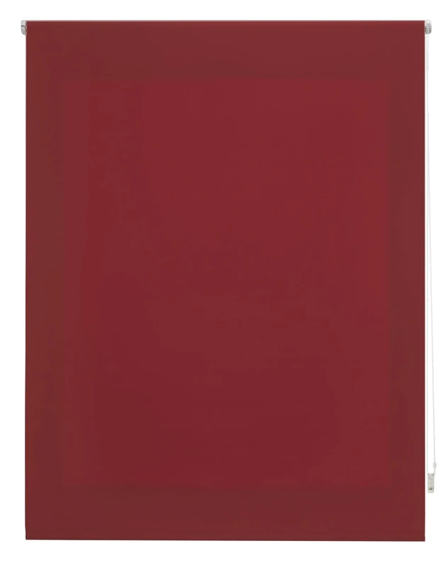 DECORBLIND Smooth Translucent Roller Blind, Blind Size: 160 x 175 cm Width x Length/Plain Fabric Dimensions: 157 x 170 cm – Translucent Bordeaux Colour Easy Installation to Wall or Ceiling