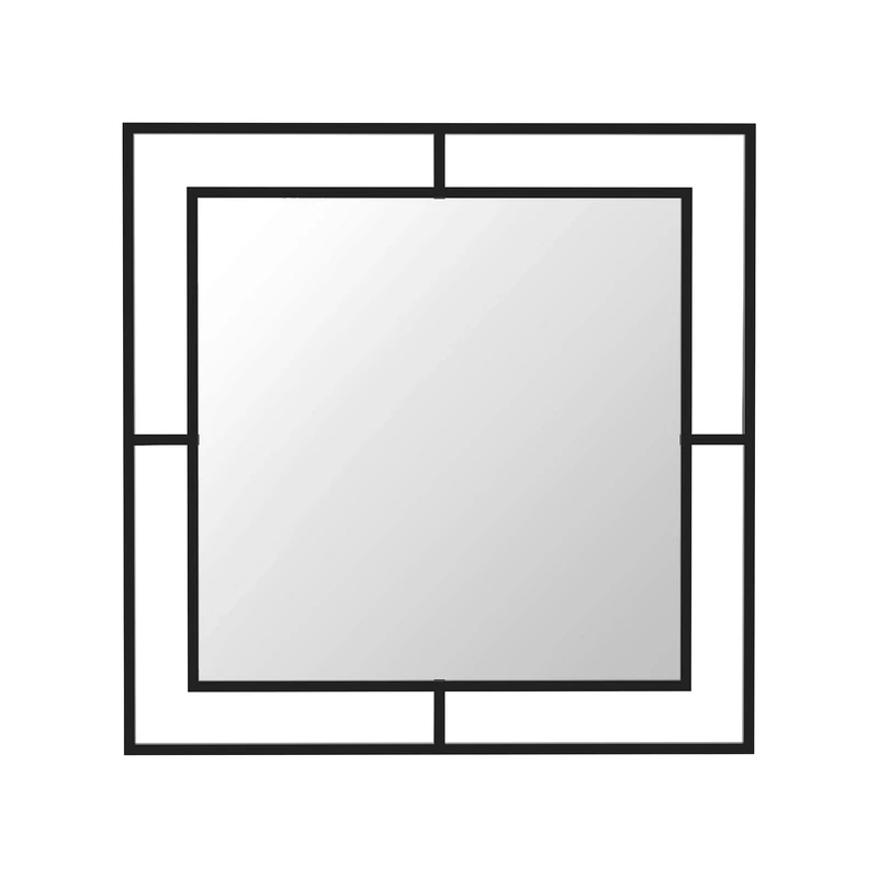WELL HOME MOBILIARIO & DECORACIÓN dark square decorative mirror