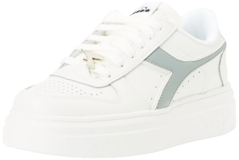 Diadora Women's Magic Bold Wn Gymnastics Shoe, White Griffin, 7.5 UK