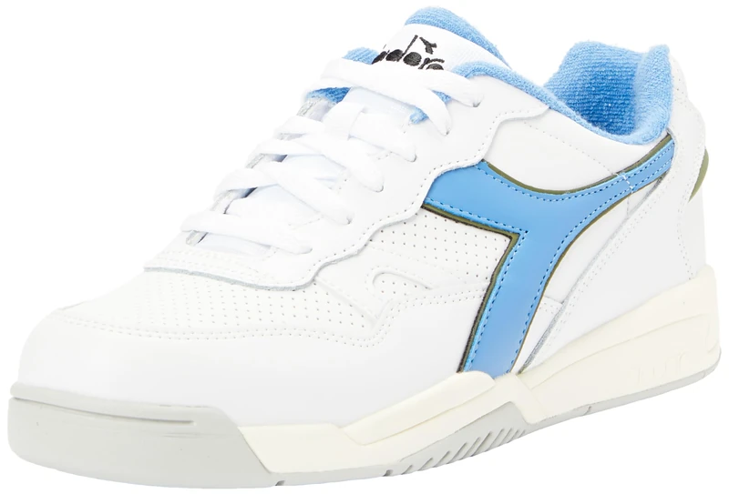Diadora Unisex's Winner Gymnastics Shoe, Super White Blue Fog, 12 UK