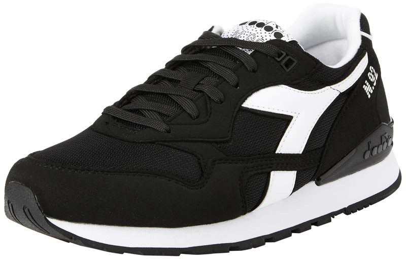 Diadora Unisex's #92 Gymnastics Shoe, Black White, 13.5 UK