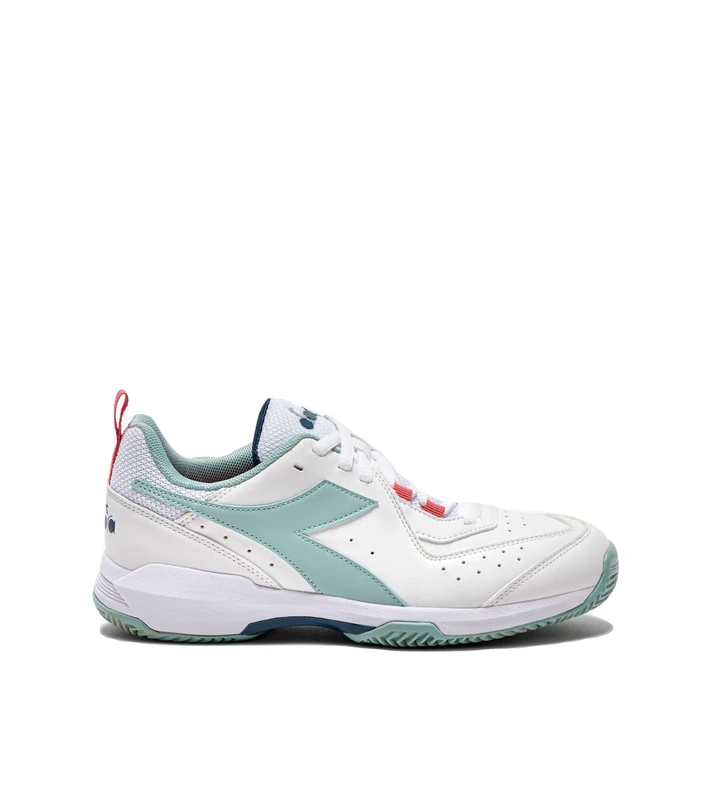 Diadora S. Challenge 5 W SL Clay Women's Tennis Shoes, White Surf Spray Legion Blue, 4 UK - Image 1